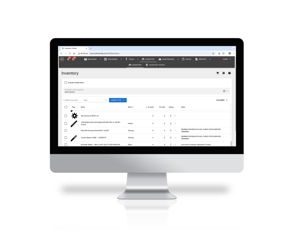 OnTakt Inventory Management